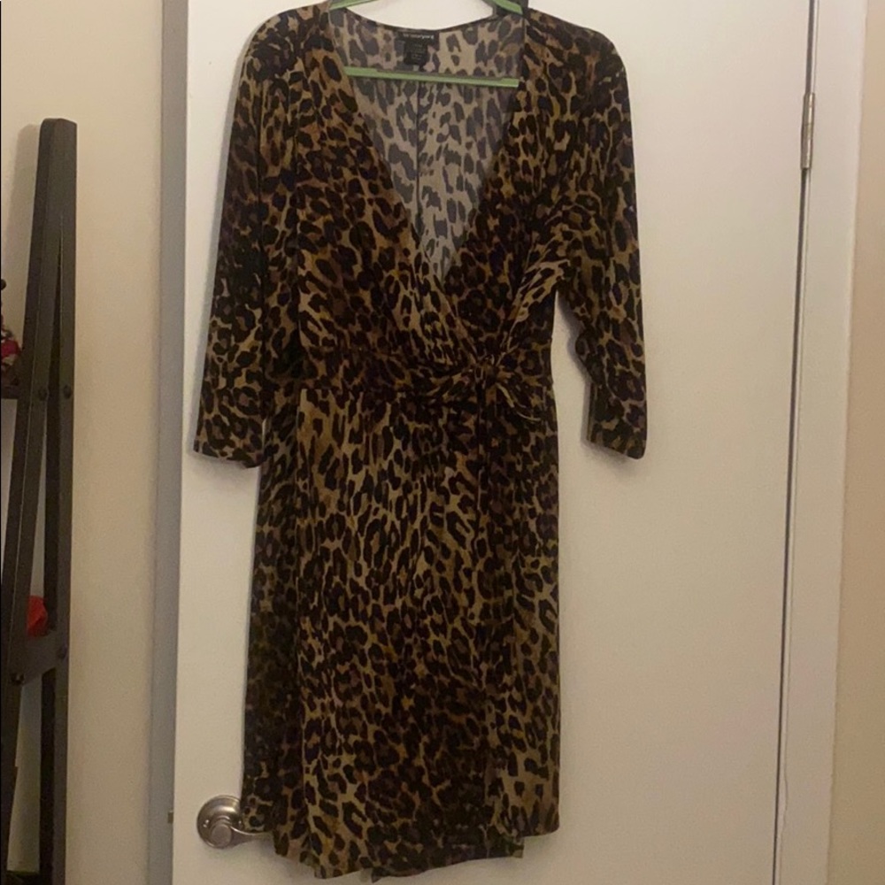 Lane Bryant Leopard print wrap dress 18/20